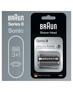 Braun Series 8 Cabezal De Recambio 83M Plata Para Afeitadora Eléctrica, Compatible Con Las Afeitadoras Series 8