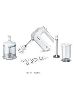 Set Batidora de repostería Bosch blanco / gris MFQ4080