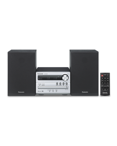 Panasonic SC-PM250EC-S sistema de audio para el hogar Microcadena de música para uso doméstico 20 W Plata