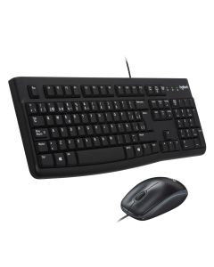 Logitech Desktop MK120 teclado Ratón incluido USB QWERTY Español Negro