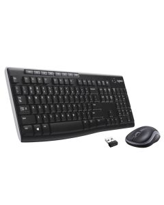 Logitech Wireless Combo MK270 teclado Ratón incluido USB QWERTY Español Negro