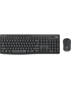 Logitech MK295 Silent Wireless Combo teclado Ratón incluido USB QWERTY Español Grafito