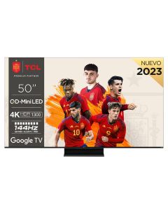 Televisor TCL 50" 4K Mini-LED 144hz TV con QLED Google TV y Game Master Pro 2.0 50C805