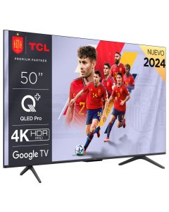Televisor TCL 4K 50" QLED Pro con Google TV y game Master 3.0 50C655