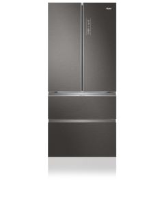 Frigorífico americano Haier HB18FGSAAA, 83cm ancho, Motor inverter, Cajones Direct Access, Cristal inox, Antibacterias, Clase E