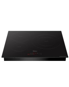 Placa de inducción Midea 60 cm  3 Zonas 1 x 29cm + 1 x 21cm + 1 x 16cm 7200W Negro