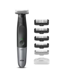 Braun Series X, Recortadora De Barba Y Afeitadora Eléctrica Para Hombre, Rostro Y Cuerpo, Con Lámina 4D, Con Protección SkinShield, Peine Bidireccional, Cabezal Flexible Para Un Afeitado Rápido, Resistente Al Agua, Batería Inalámbrica De 45 Minutos,