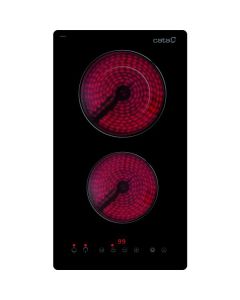 Placa vitrocerámica Cata TD 3002 BK Negro Integrado 29 cm 2 zona(s)