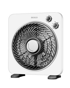 Sogo VEN-SS-21125 ventilador Negro, Blanco