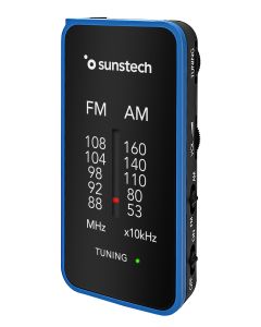 Radio portátil de bolsillo Sunstech FM/AM Azul RC6BL
