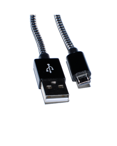 ELBE CA-118-MICRO cable USB USB 2.0 1 m USB A Micro-USB B Negro, Blanco