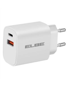 ELBE CARG-2037-QC cargador de dispositivo móvil Universal Blanco Corriente alterna Carga rápida Interior