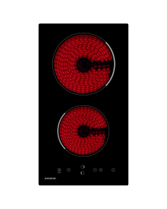 Placa vitrocerámica Infiniton VIT2FBN Negro Integrado 30 cm 2 zona(s)