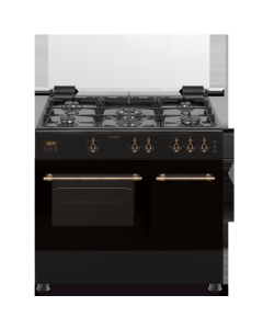Infiniton CCRST90EPH cocina Cocina independiente A Gas Encimera de gas Negro