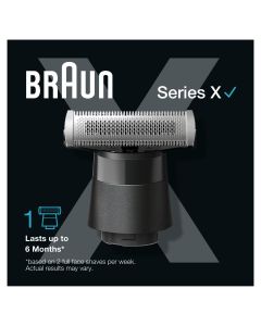 Braun Series X, Lámina De Recambio Para La Recortadora De Barba Y Afeitadora Eléctrica Braun Series X, Lámina 4D Con Peine Bidireccional Y Cabezal Flexible Para Un Afeitado Rápido, Se Adapta A Todas Las Recortadoras Braun Series X, XT20