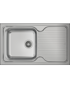 Teka CLASSIC 1C 1E SF Lavabo sobre-encimera Rectangular Metal