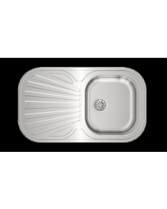Teka Stylo 1C 1E Lavabo sobre-encimera Rectangular Acero inoxidable