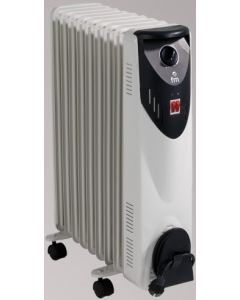 FM Calefacción BR-20 calefactor eléctrico Negro, Gris 2000 W Radiador