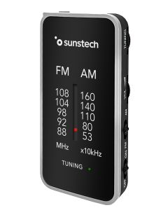 Radio portátil de bolsillo Sunstech FM/AM plata RPC6SL