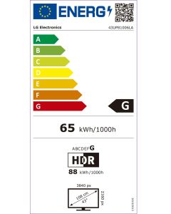 Televisor LG UHD 4K LED Quad Core IA SmartTV Peana central 43" 43UP81006LA.AEU.