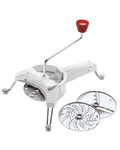 Moulinex K10110 picadora manual de alimentos Rojo, Acero inoxidable, Blanco
