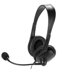 Vivanco 36671 auricular y casco Auriculares Alámbrico Diadema Oficina/Centro de llamadas Negro